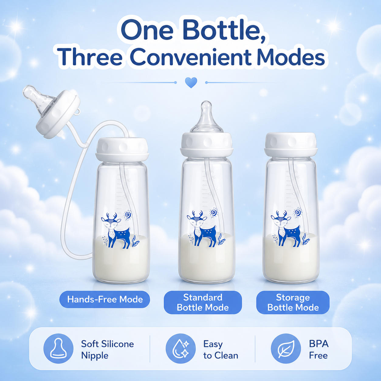 BABYSIP 240 ml Feeding Bottle